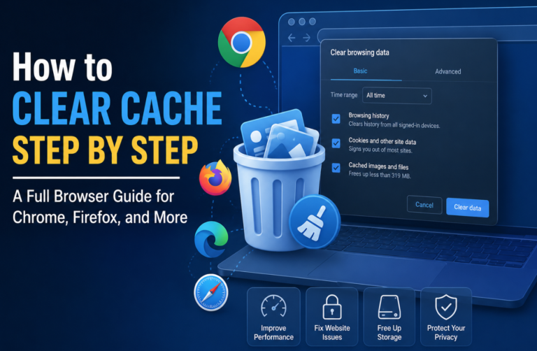 How to Clear Cache Step by Step: A Full Browser Guide for Chrome, Firefox, and More How to Clear Cache Step by Step- A Full Browser Guide for Chrome, Firefox, and More